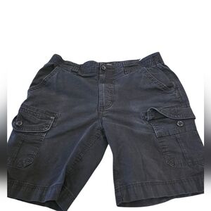 Buffalo David Bitton Men’s Black Cargo Shorts – Casual Utility Style Summer Shor